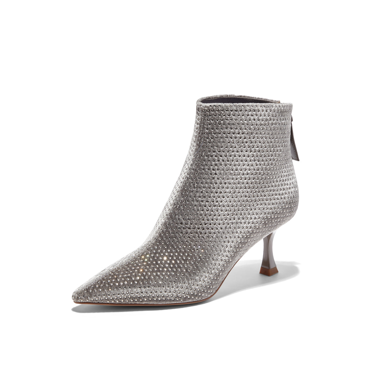 Grey kitten hotsell heel ankle boots