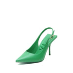 Kid Leather Slingback with Pointed Toe