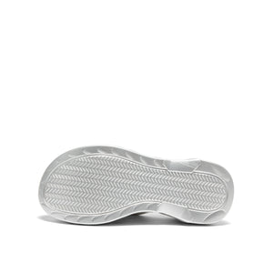Chunky Sole Metallized Leather Slippers