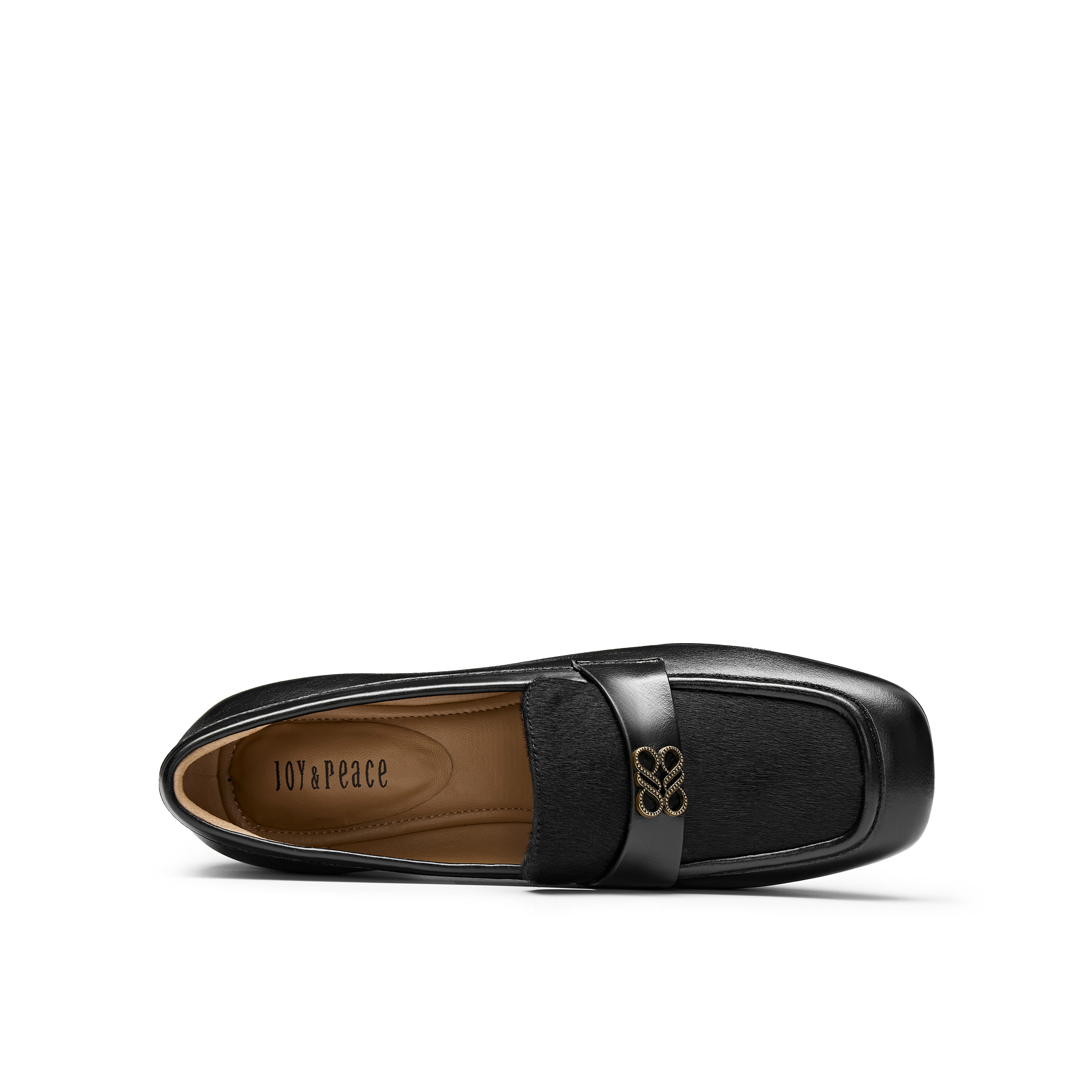 Hair-on Calf x Calf Loafers