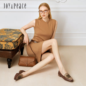 JP Infinity Oversized Buckle Loafers