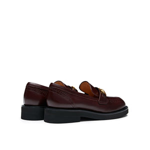 Feather-shaped Horsebit Loafers