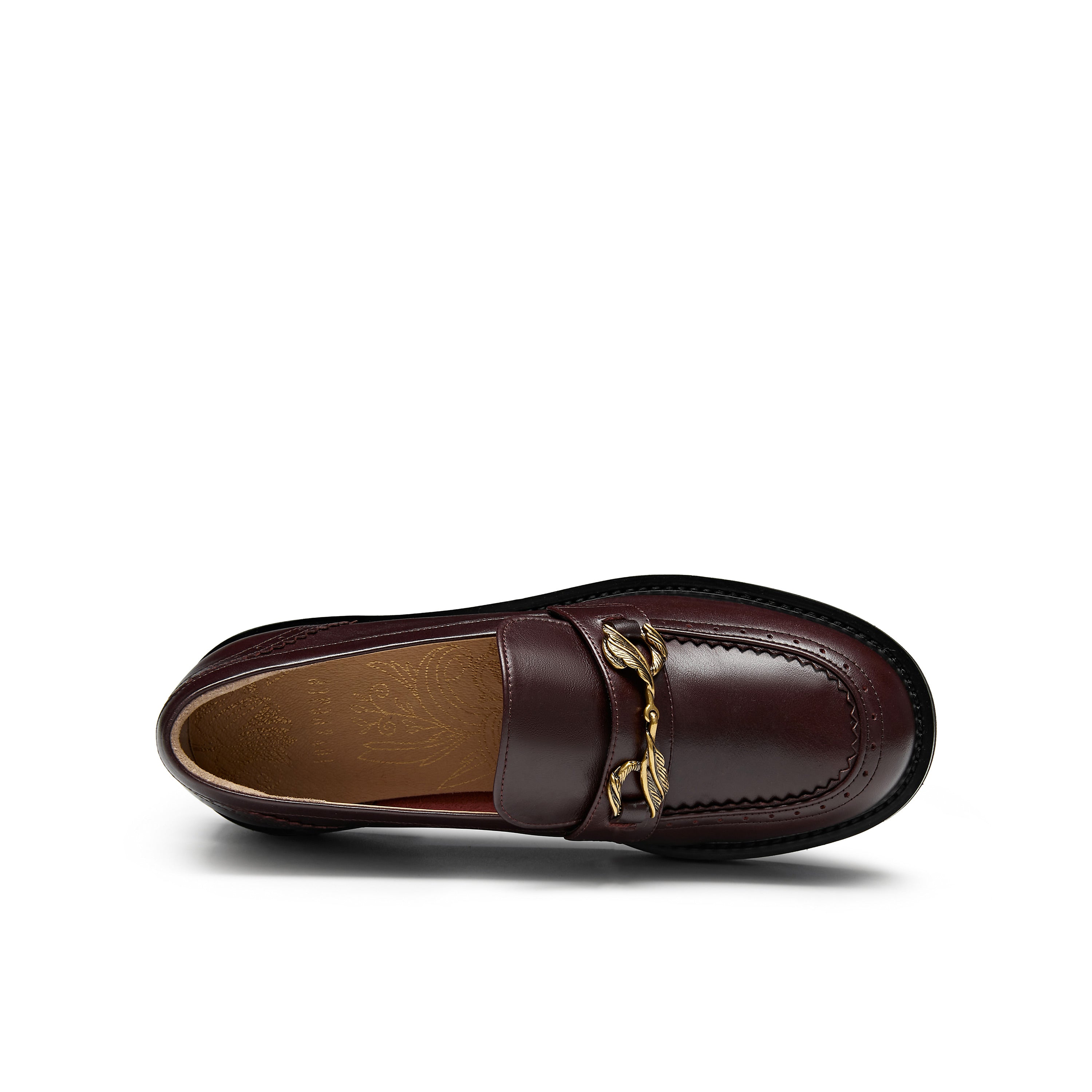 Feather-shaped Horsebit Loafers