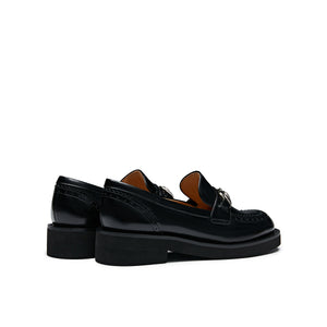 Feather-shaped Horsebit Loafers