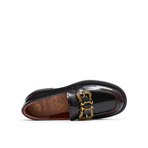 Retro Double Buckle Loafers