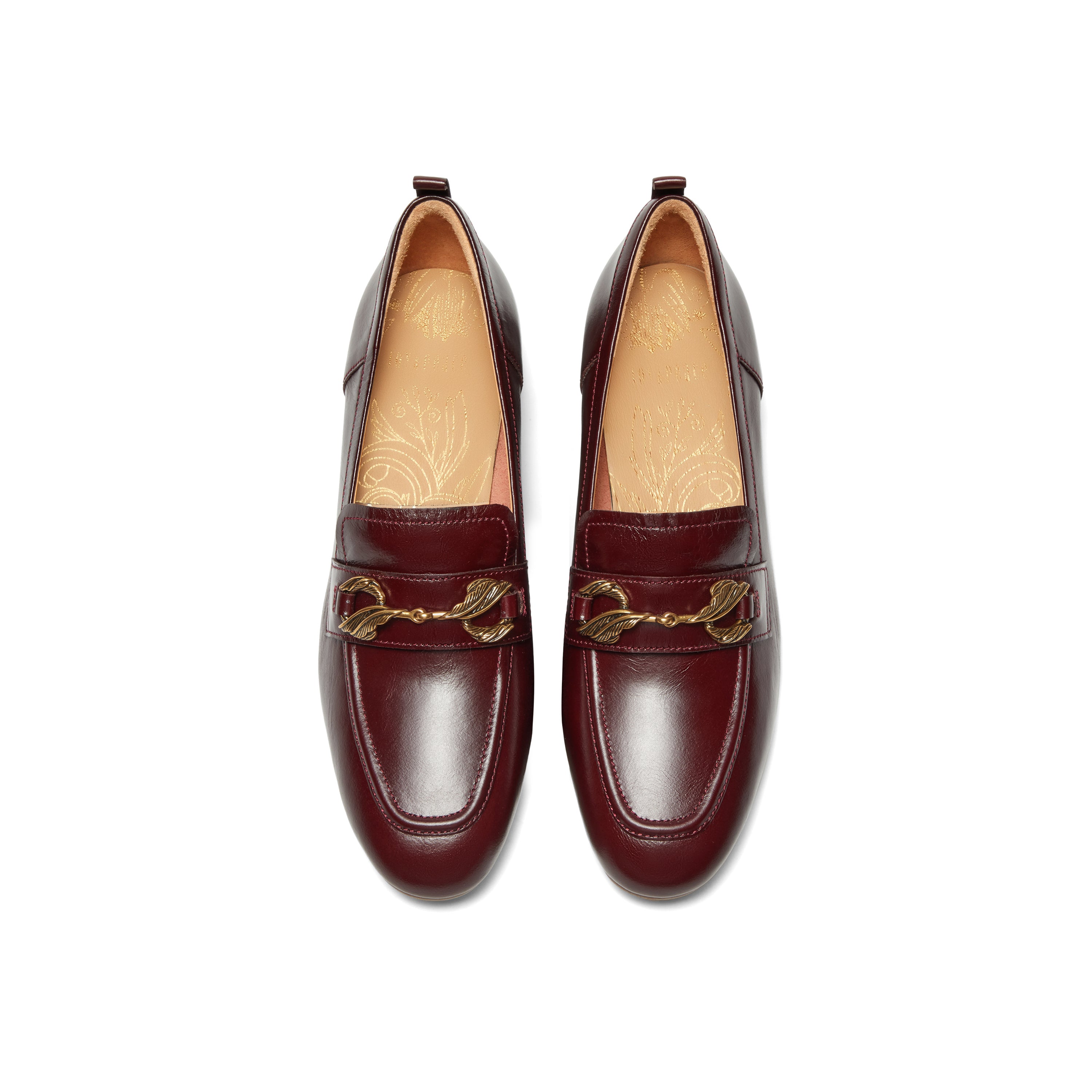 Horsebit Mid Heel Loafers with Fringe