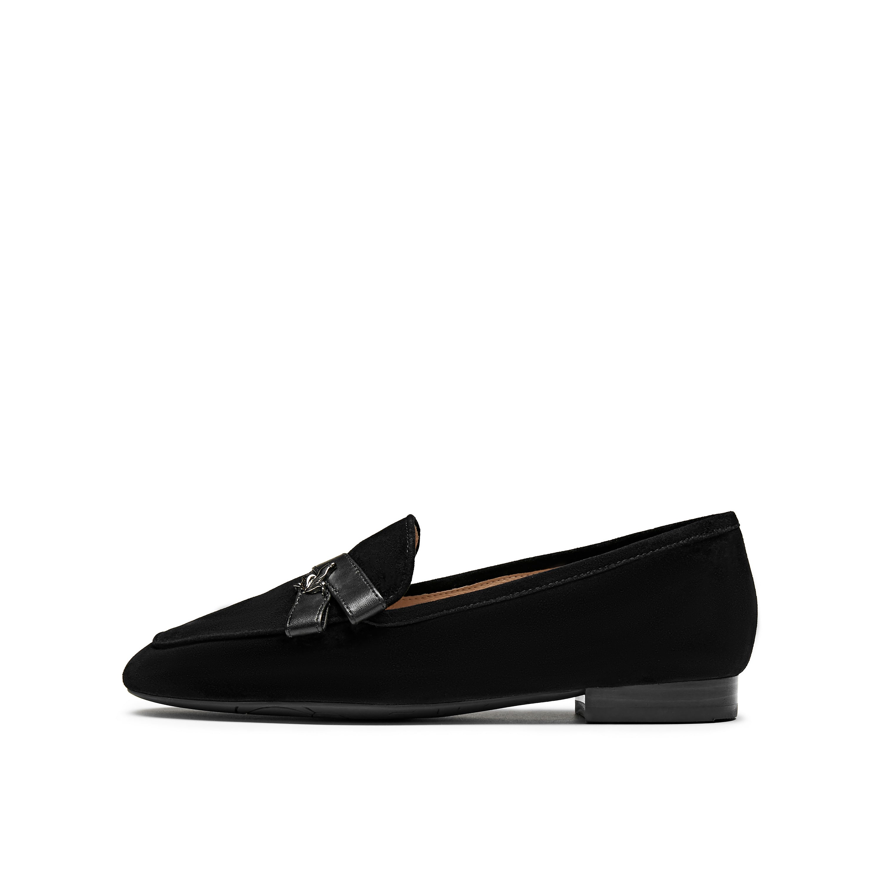 Metal Iris Ornament Loafers