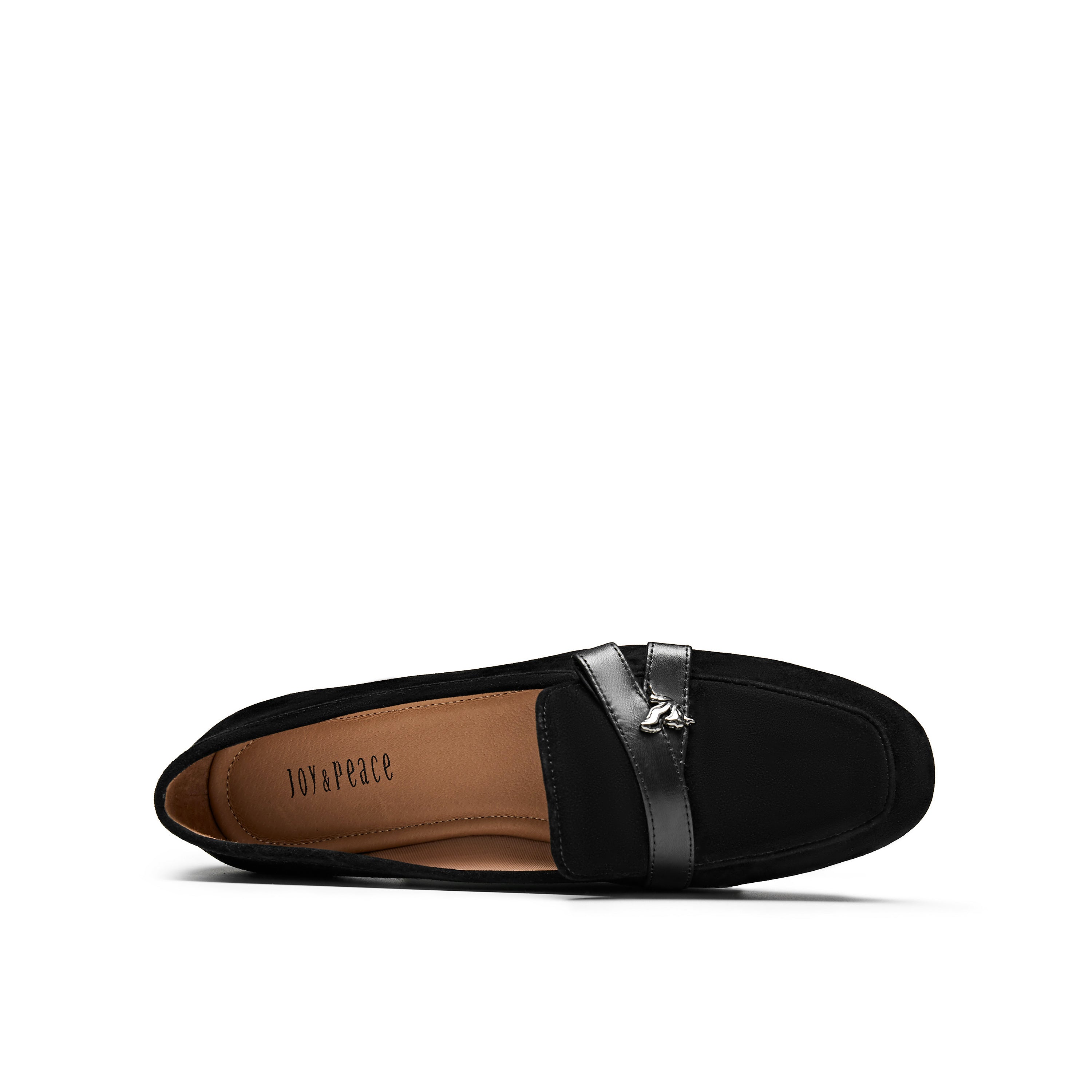 Metal Iris Ornament Loafers