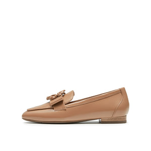 C-Shaped Textured Buckle Classic Loafer