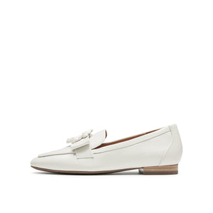 C-Shaped Textured Buckle Classic Loafer