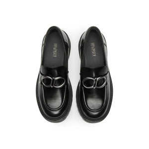 Metal Buckle Loafers