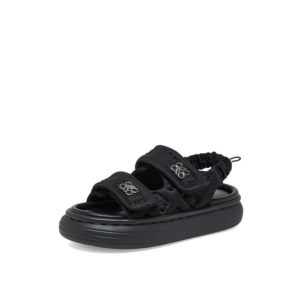 Double strap velcro sandals hot sale