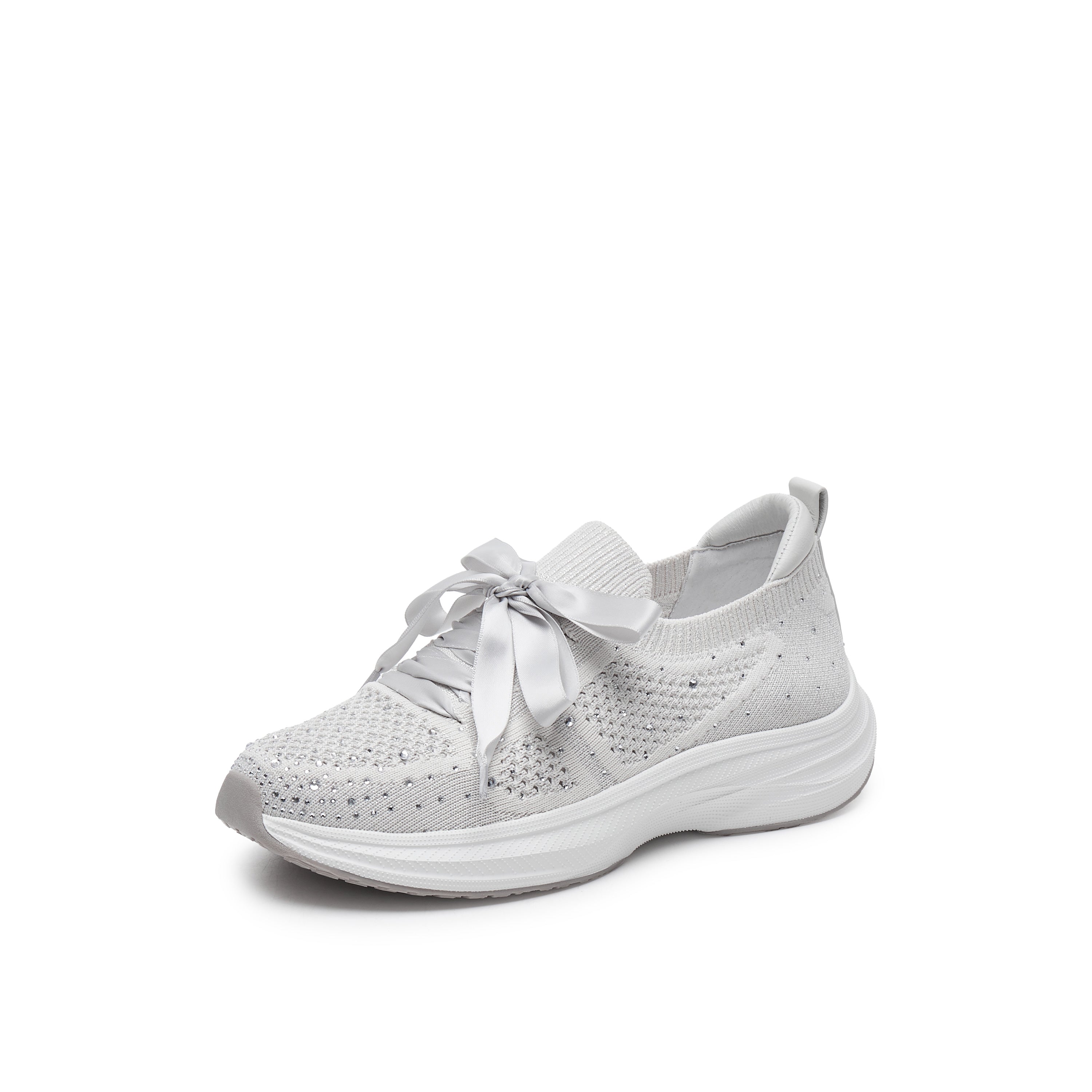 Crystal Knit Slip-On Sneakers