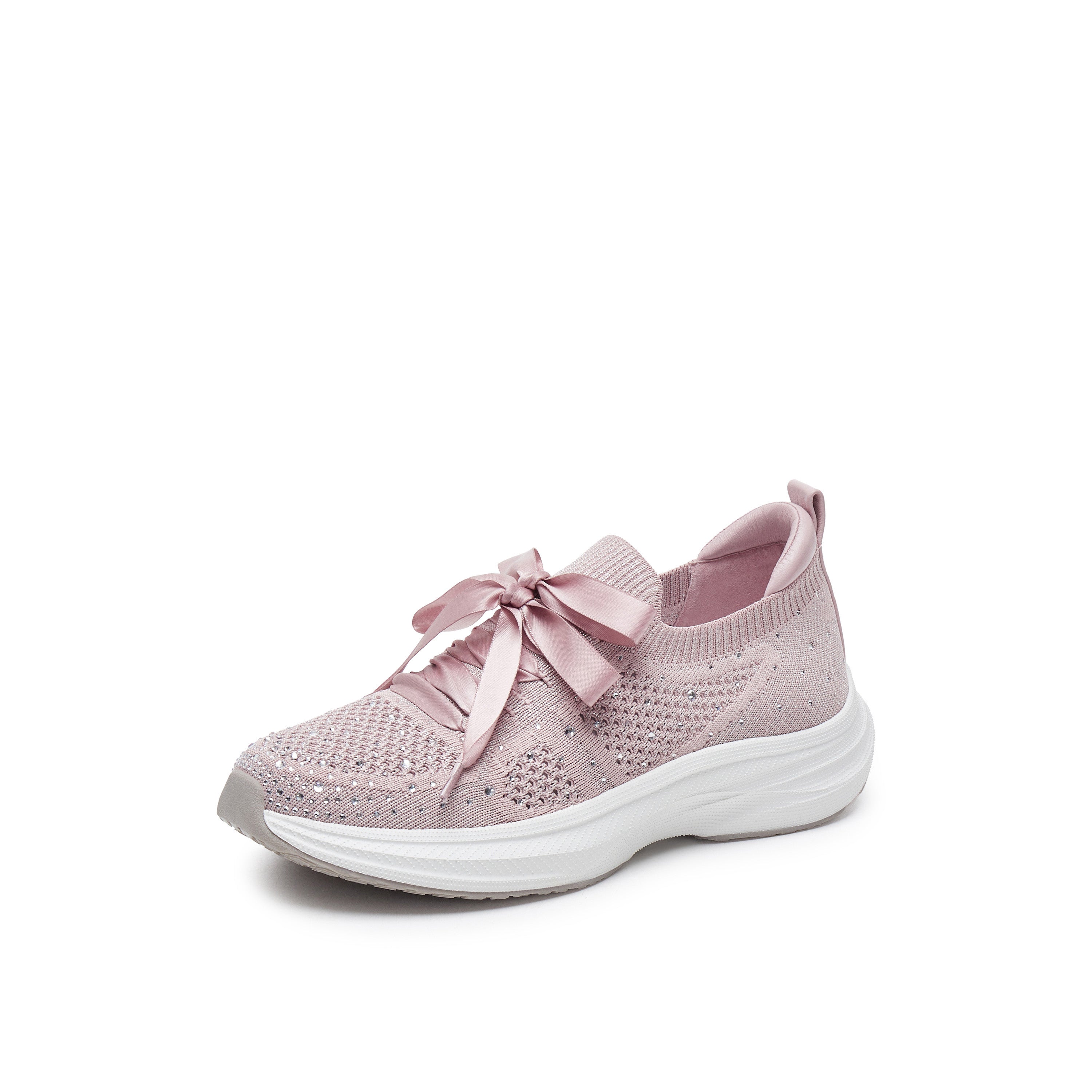 Crystal Knit Slip-On Sneakers