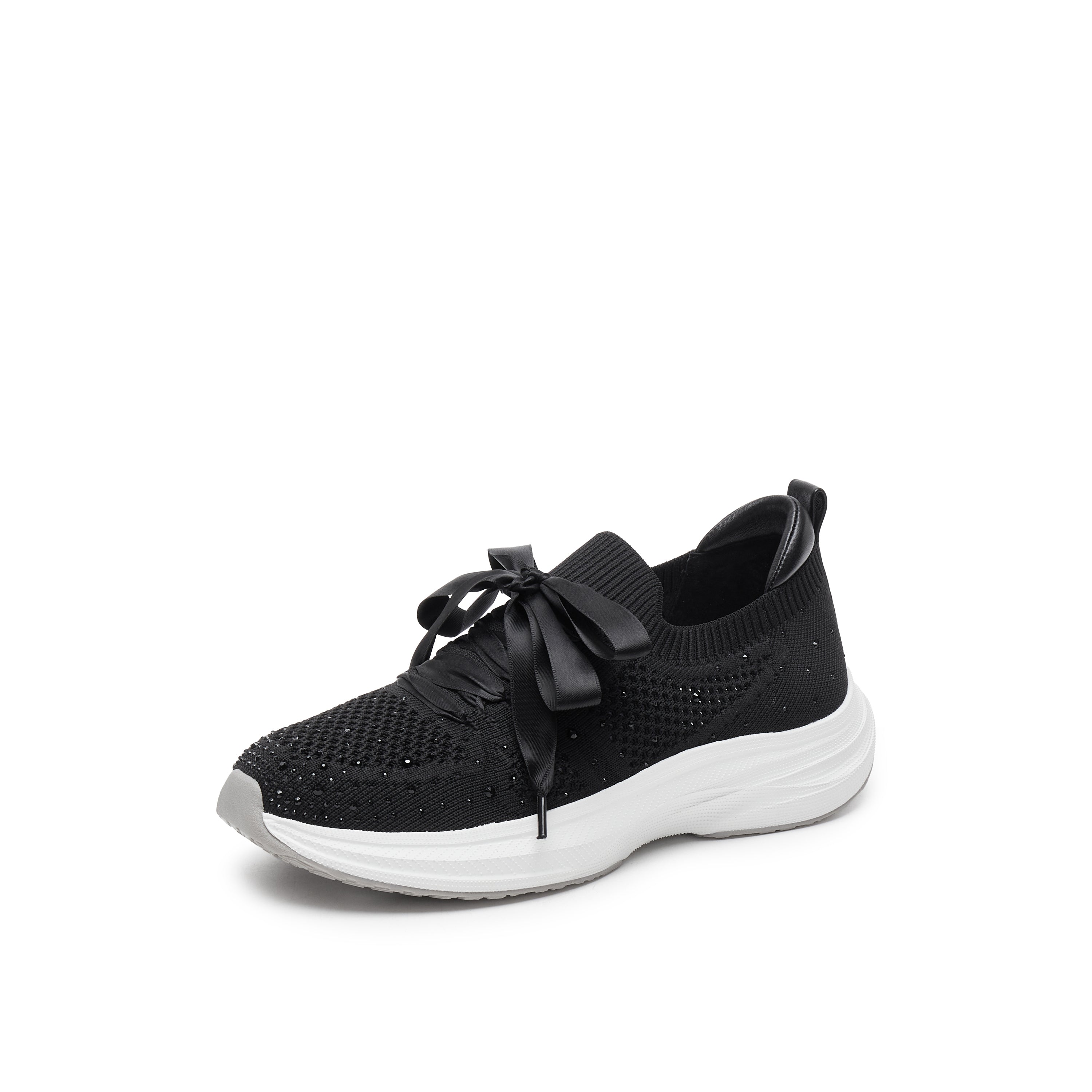 Crystal Knit Slip-On Sneakers