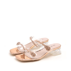 Crystal Strap Slippers