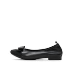 Poplin Fabric Toe Cap Ballet Flats