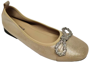 Square Toe Flats with Knot