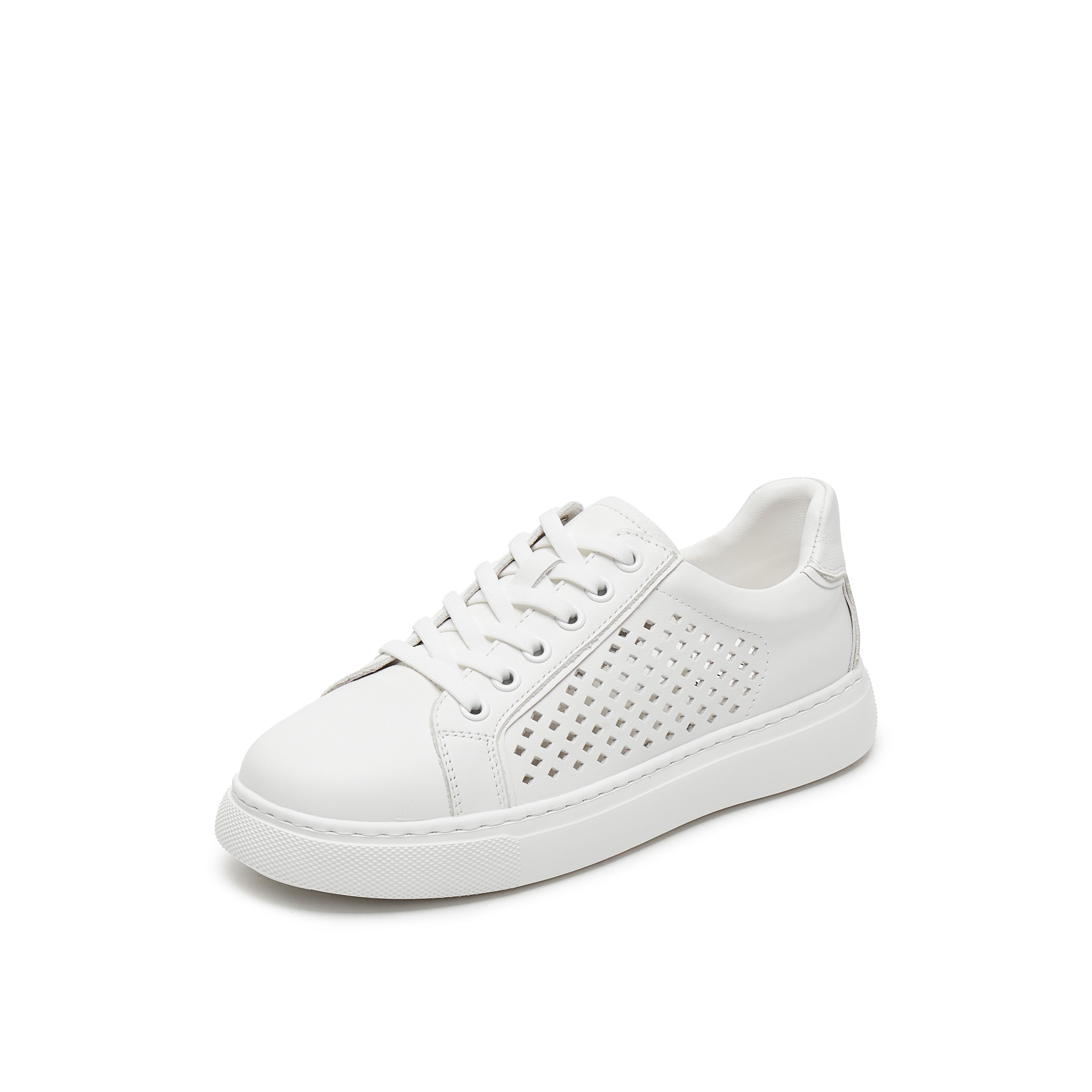 Perforated Leather Sneakers