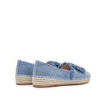 Denim Espadrilles with Crystal Embellished