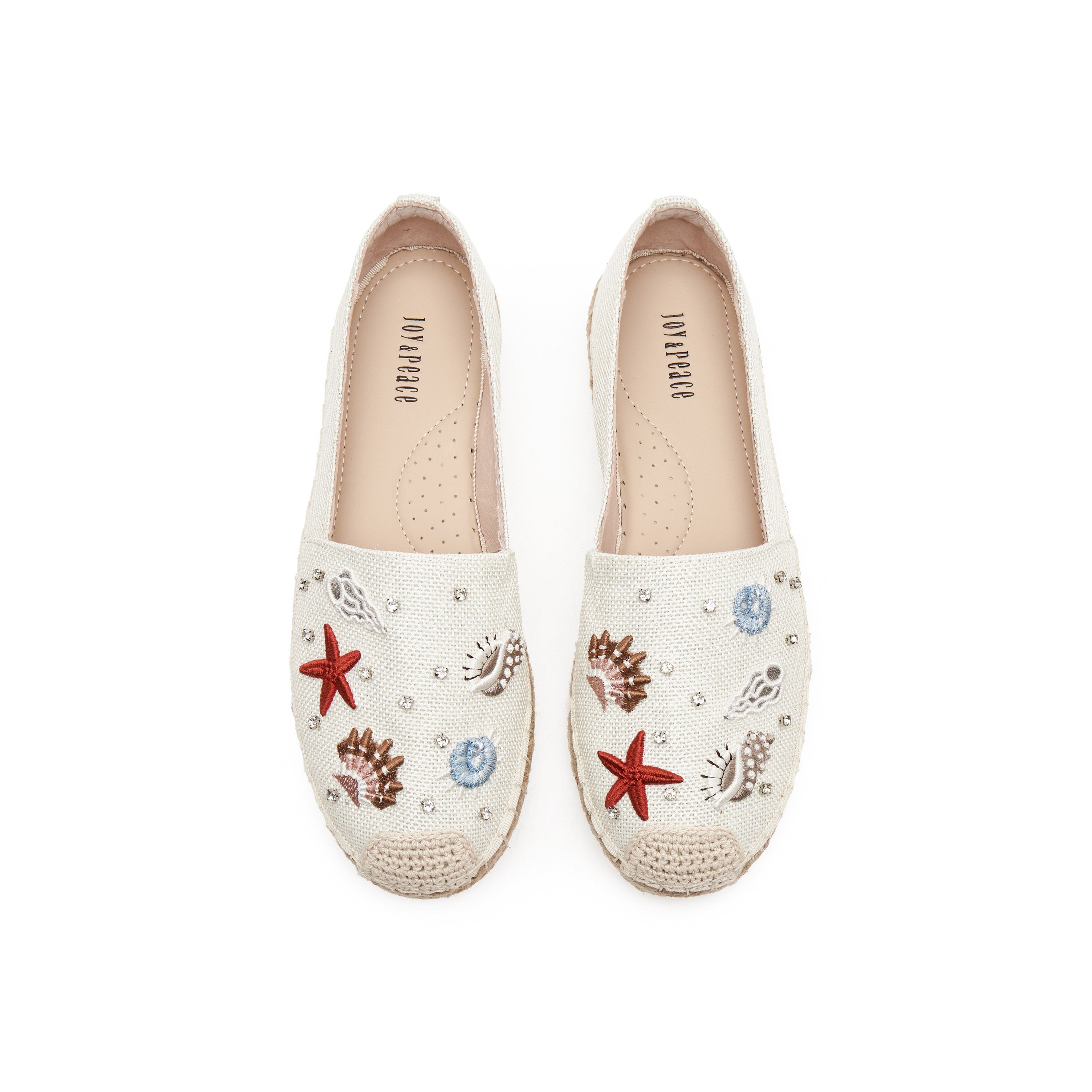 Ocean elements Embroidered Espadrilles