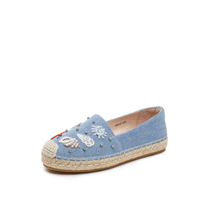 Ocean elements Embroidered Espadrilles