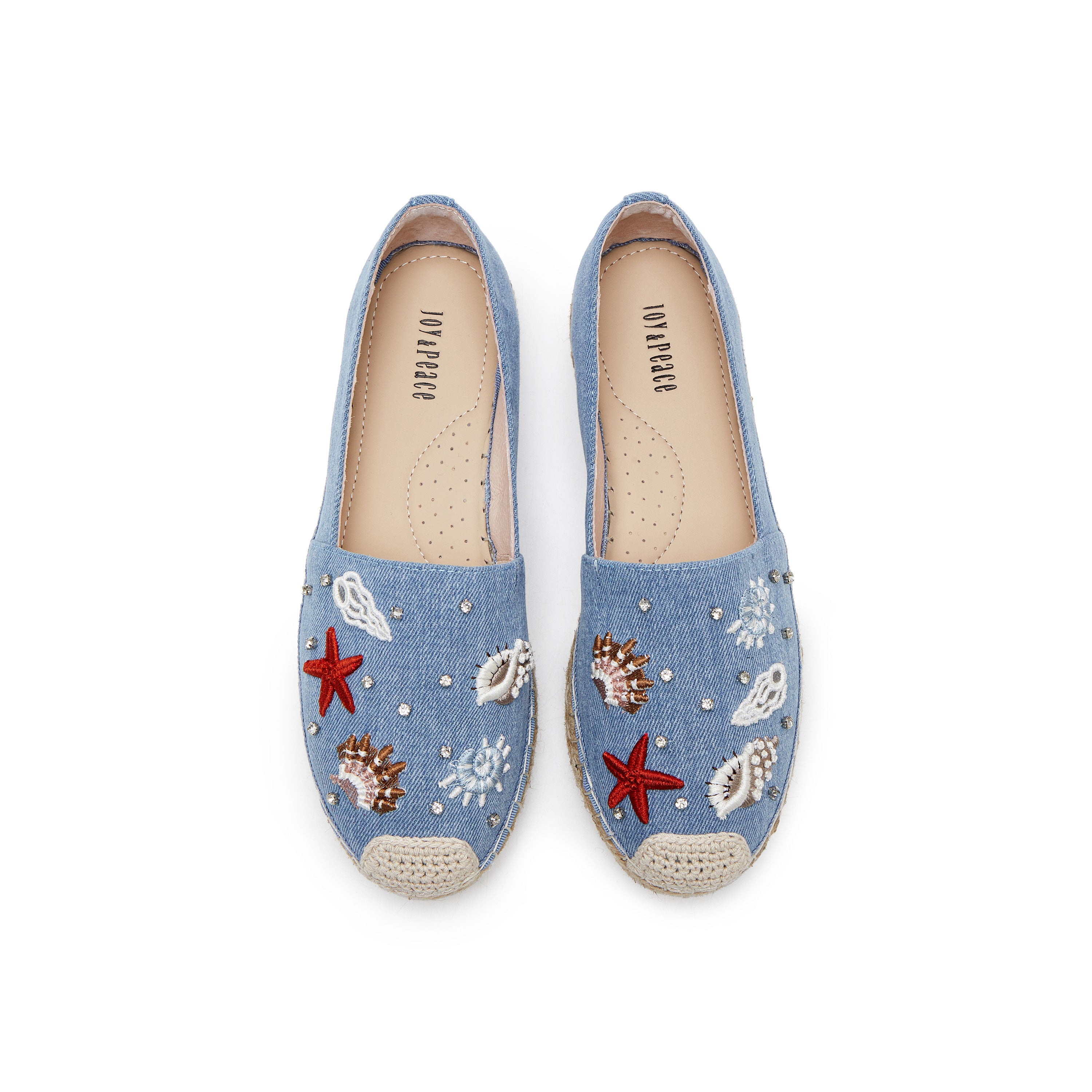 Ocean elements Embroidered Espadrilles