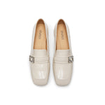 Crystal Buckle Loafers