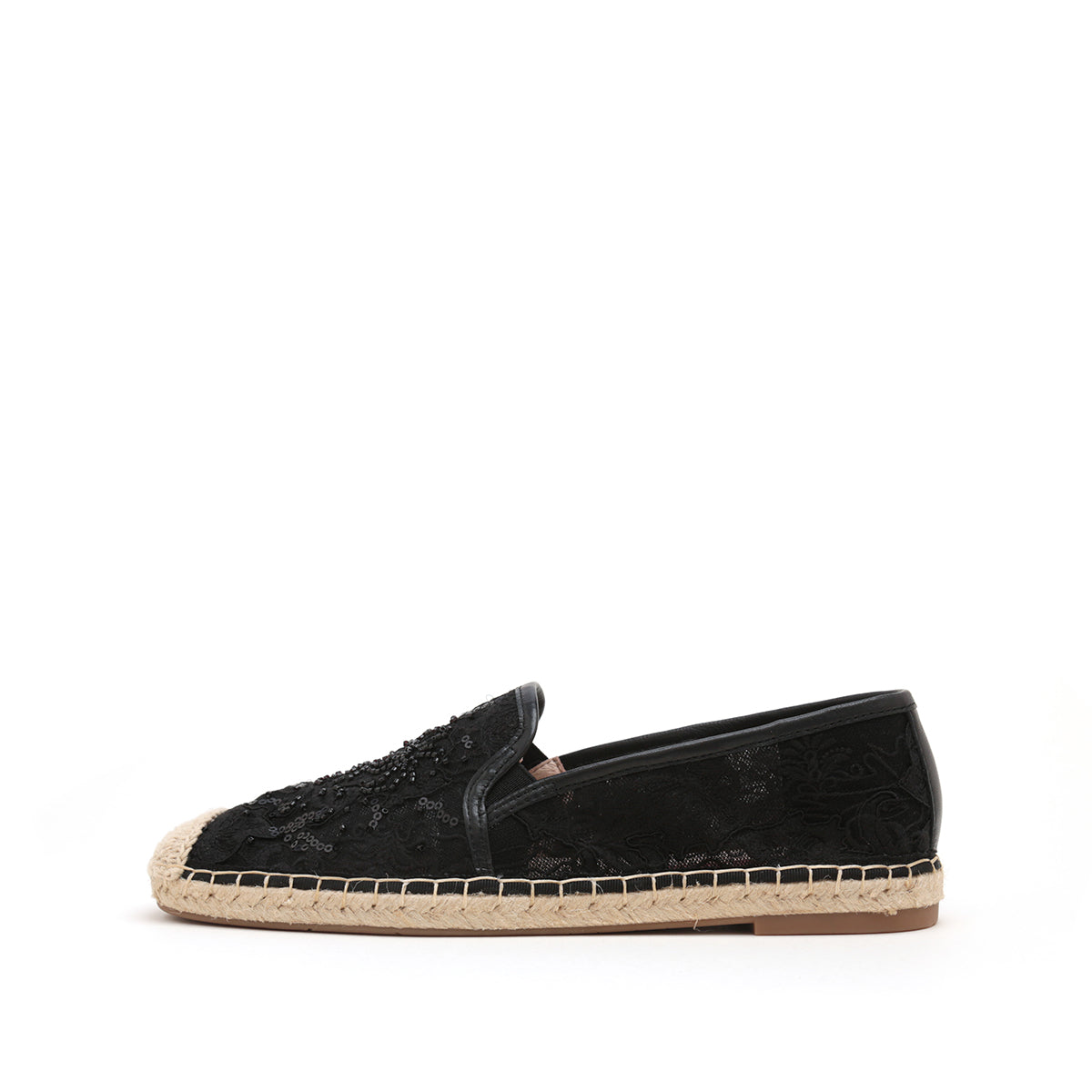 Beaded Lace Espadrilles