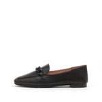 Classic Loafers with Metal Chain